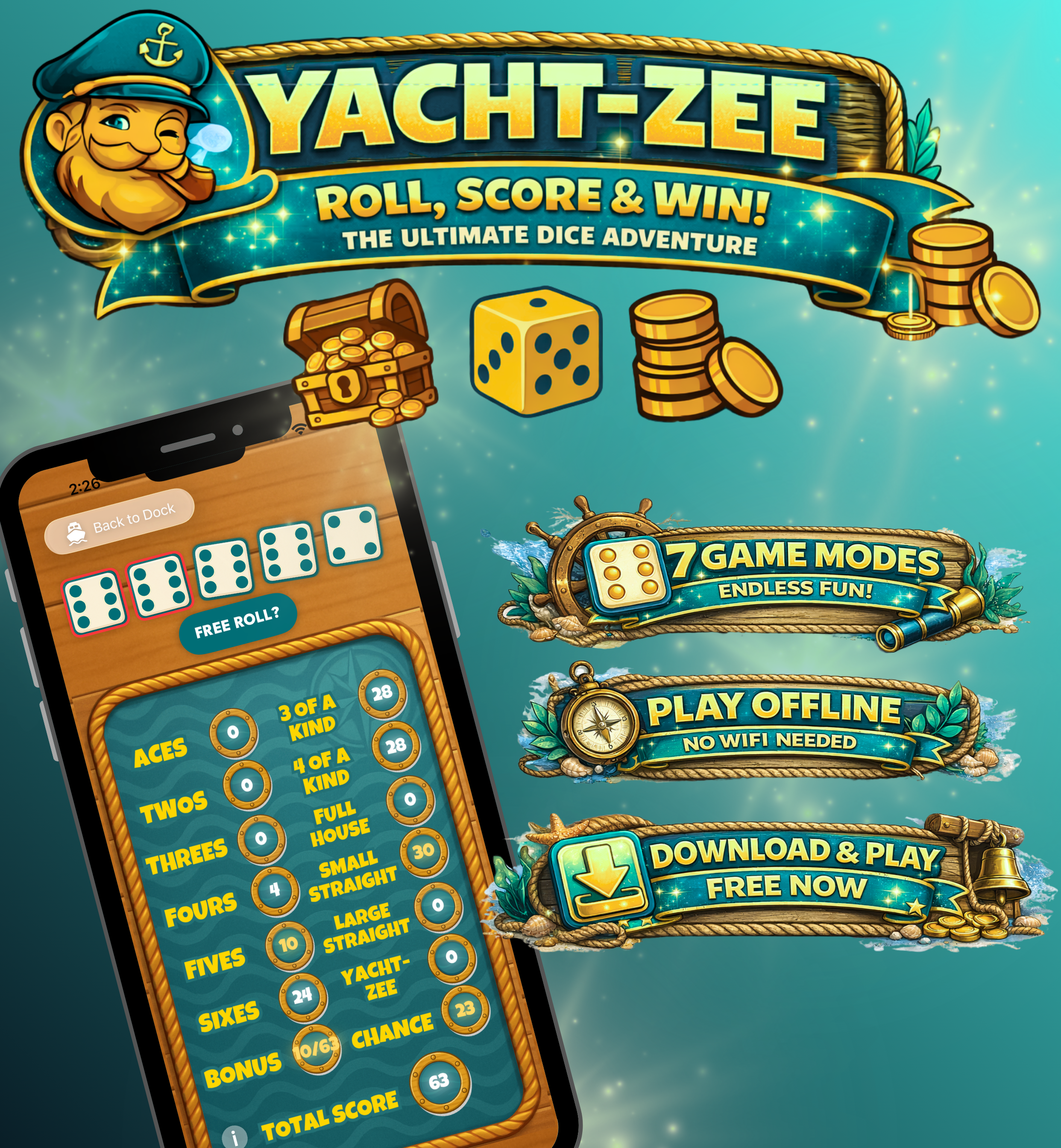 Yacht-Zee gameplay screenshot